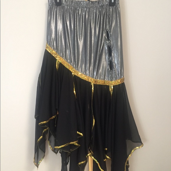 Belly dance skirt.  One size fits all - Picture 2 of 4